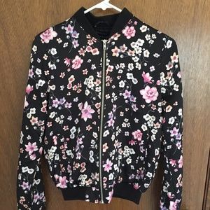 Floral Bomber Jacket